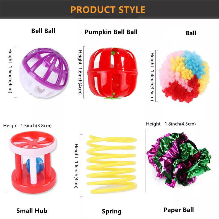 20-Pack Assorted Cat Toys