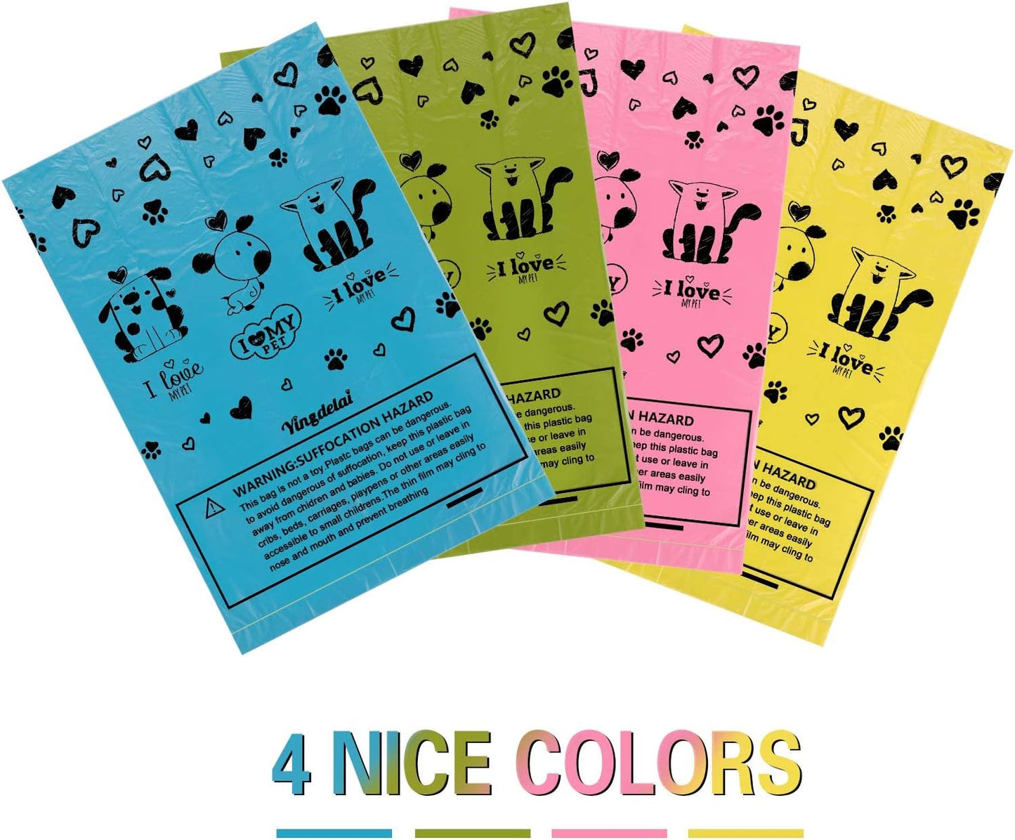 Biodegradable Dog Poop Bags: Eco-Friendly, Extra Thick; Leak-Proof
720 large (13.5”x9”) bags in 4 cute colors. Strong, 100% leak-proof design for all dog sizes. EPI material biodegrades, protecting the environment. Includes dispenser. Multi-use for diapers, trash. 9-month supply. Easy open, travel-friendly. Perfect for stress-free walks with your Biodegradable Dog Poop Bags: 720 Bags Extra Thick Strong Leak Proof Dog Waste Bags for Dogs with 1 Dispenser (4 Mixed Colors Green Blue Yellow Pink)-Scented