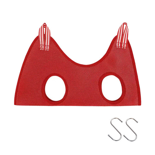 Red Cat Grooming Restraint Bag with Hammock