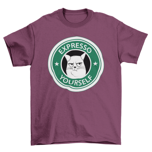 Claw-fee Break: The Purr-fect Blend Parody Tee