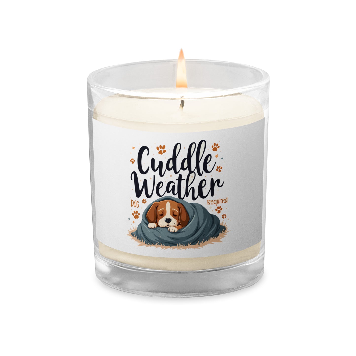 Cuddle Weather Glass Candle Product mockup