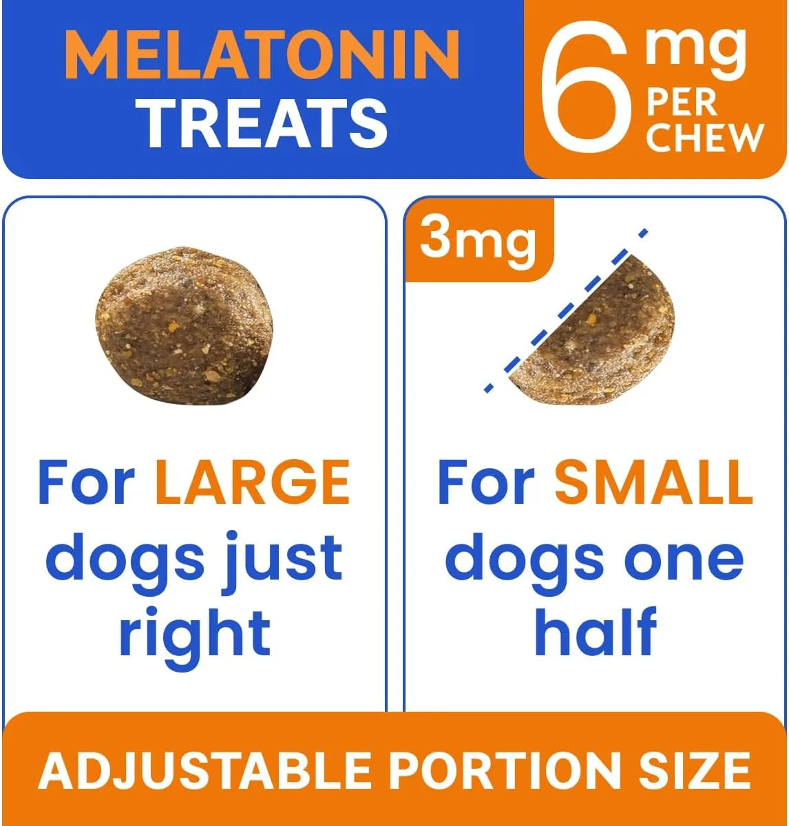 Tired of your furry friend’s anxiety ruining car rides, vet visits, or thunderstorms? BARK&SPARK Extra Strength Melatonin Chews are here to save the day! Our powerful 6mg formula, enhanced with valerian root and L-Theanine, provides natural, chemical-free relaxation for dogs of all sizes. These delicious bacon-flavored treats are a hit even with the pickiest pups, making administration a breeze.