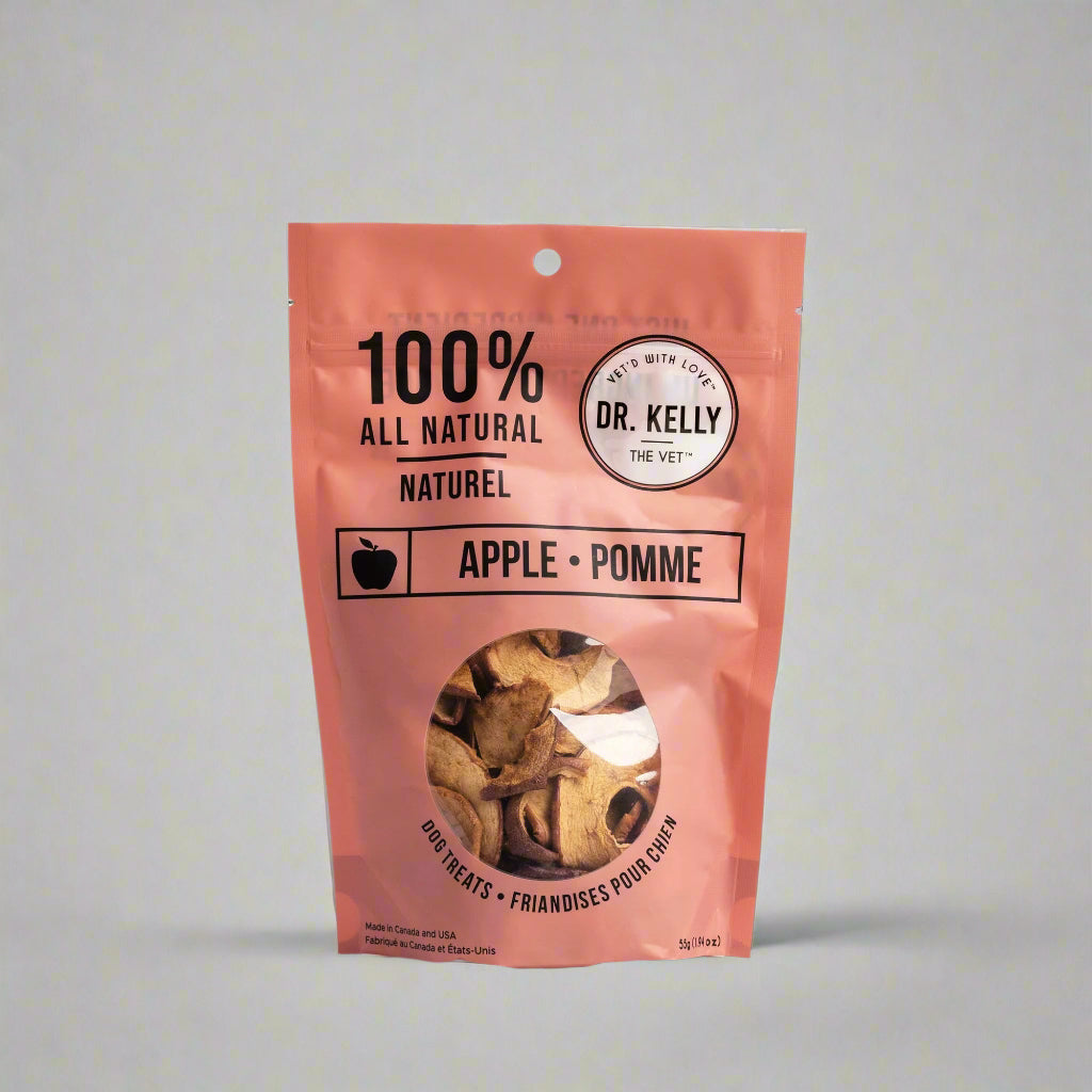 Dr. Kelly The Vet All-Natural Apple Dog Treats – 100% Apple, Healthy Treats