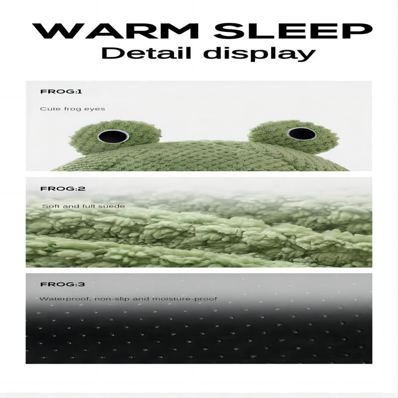 Cozy Frog Haven Pet Bed: Plush, frog-shaped comfort for all pet sizes. Versatile design fits any home space. Unique, snug sleeping environment for furry friends.