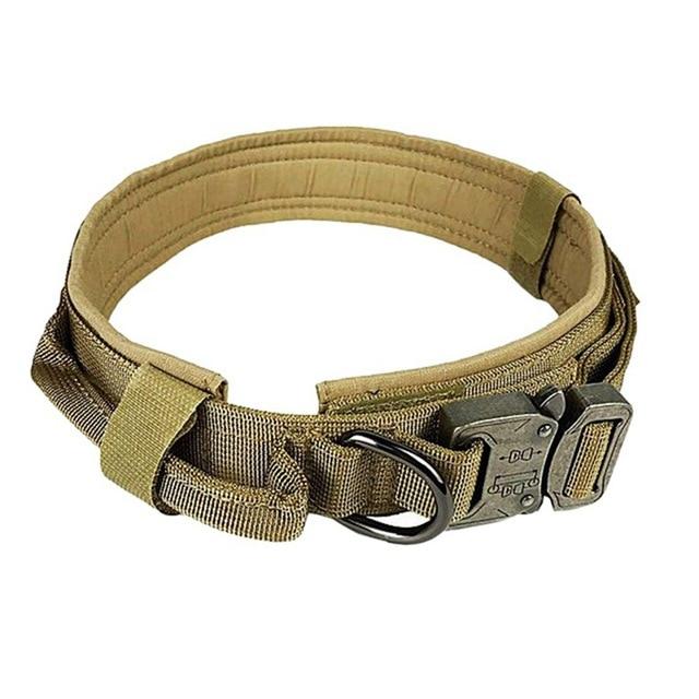 Heavy-Duty Dog Collar with Handle – Durable, Adjustable, and Comfortable for Medium & Large Dogs