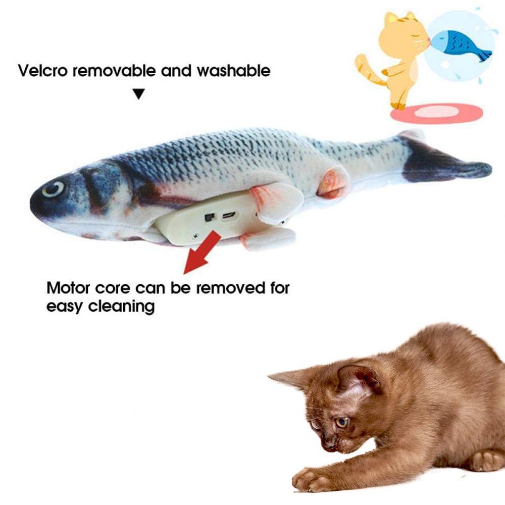 Interactive Electronic Fish Cat Toy