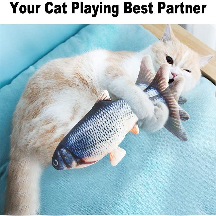 Interactive Electronic Fish Cat Toy