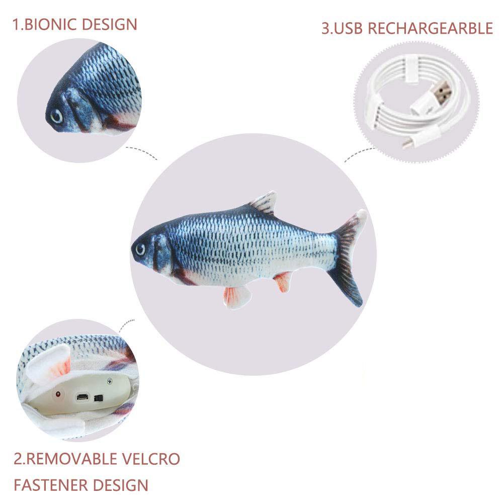 Interactive Electronic Fish Cat Toy