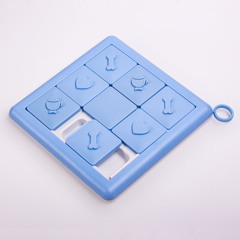Light Blue Interactive Treat Puzzle Toy – Slow Feeder for Dogs and Cats