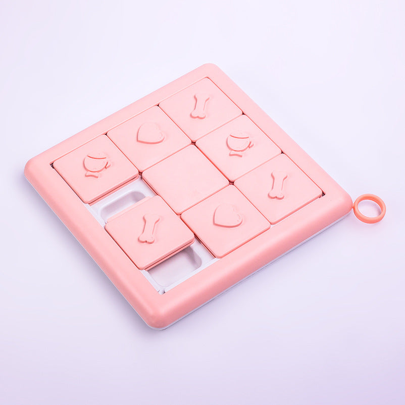 Pink Interactive Treat Puzzle Toy – Slow Feeder for Dogs and Cats