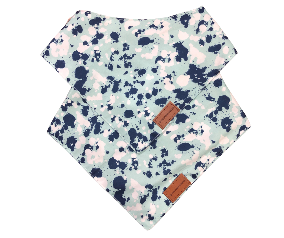 Tie Dye Paws Corner Dog Bandana