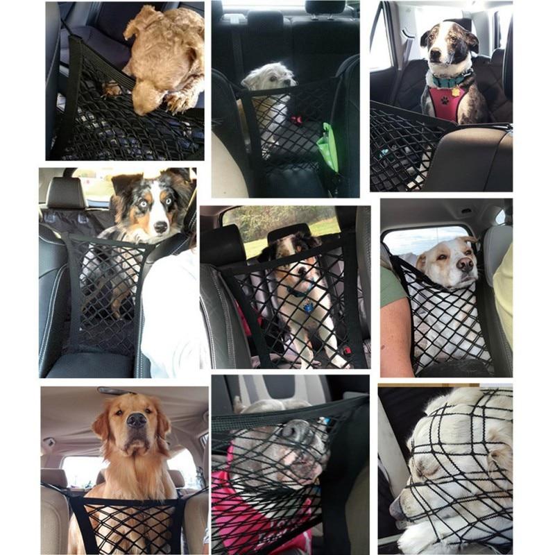 Collage Pet Car Net Barrier – Safety Partition for Vehicles