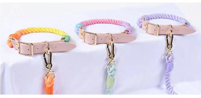 The Luxe Pink Leather & Lemon Rope Couture Set