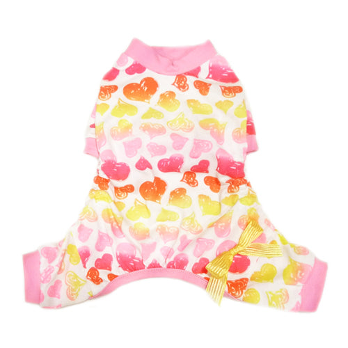 Piper Pet Pajamas – Cotton Pajamas with Adorable Yellow Bow