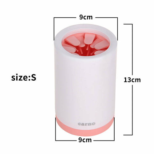 Portable Pet Paw Cleaner Cup with Soft Silicone Brush