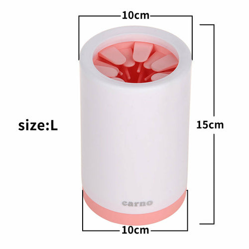 Portable Pet Paw Cleaner Cup with Soft Silicone Brush