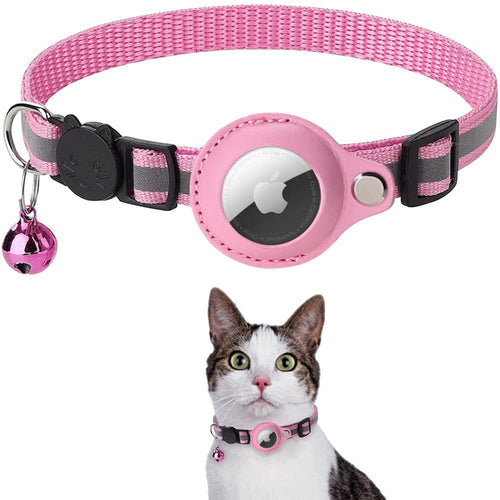 Reflective Airtag Case Collar – Keep Your Pets Safe and Stylish!