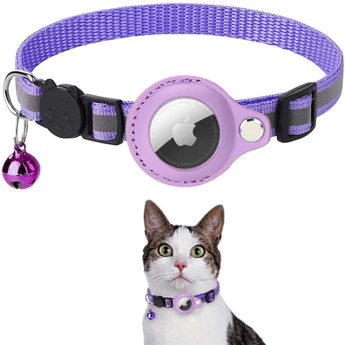 Reflective Airtag Case Collar – Keep Your Pets Safe and Stylish!