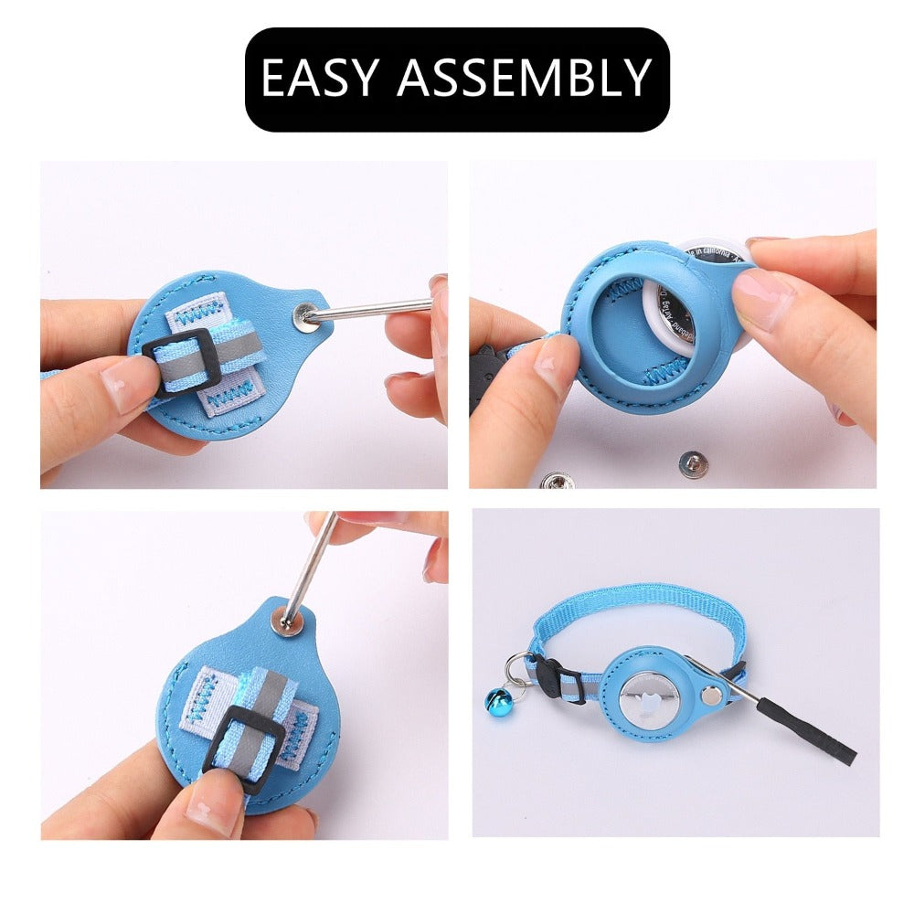 Reflective Airtag Case Collar – Keep Your Pets Safe and Stylish!