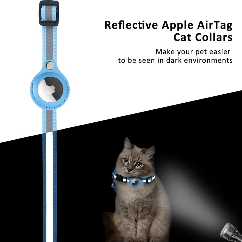 Reflective Airtag Case Collar – Keep Your Pets Safe and Stylish!