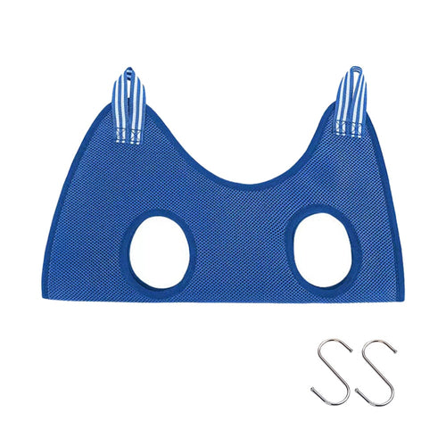 Blue Cat Grooming Restraint Bag with Hammock