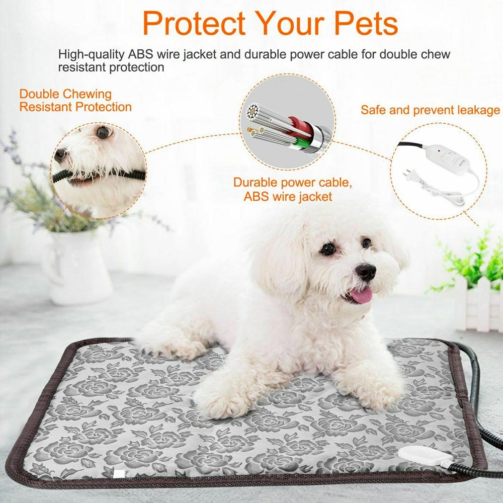 Self-Heating Thermal Pet Bed – Portable, Non-Electric Warming Pad for Cats & Dogs