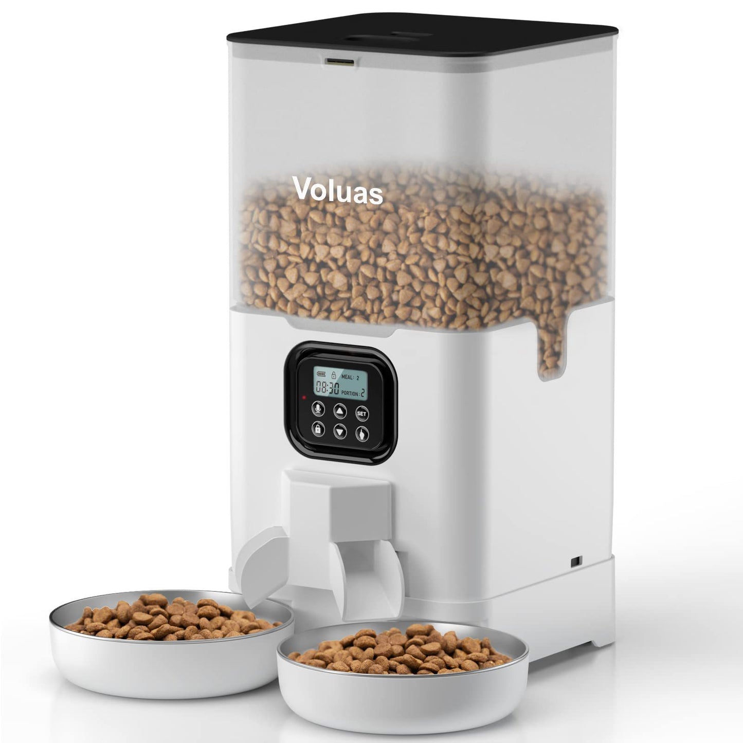 Ultimate Automatic Pet Feeder: 4 daily meals, 12 portions. For kibble up to 12mm. Durable, easy-clean design. Advanced features for freshness and reliability.