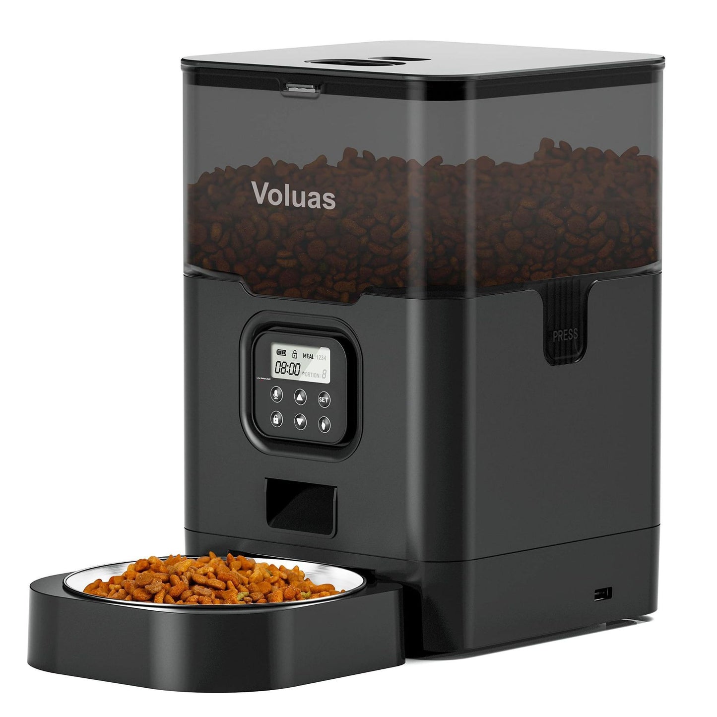 Ultimate Automatic Pet Feeder: 4 daily meals, 12 portions. For kibble up to 12mm. Durable, easy-clean design. Advanced features for freshness and reliability.