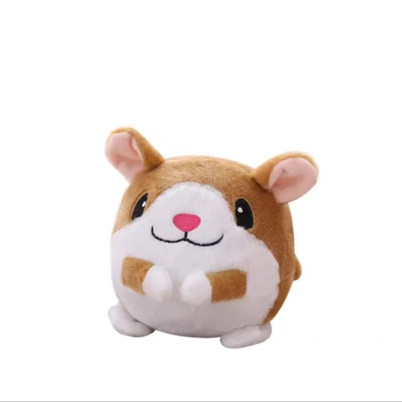 Interactive dog toy: Auto-bounce, squeak, shake. Activates by touch. Keeps pets entertained & exercised. Easy to clean, USB rechargeable.