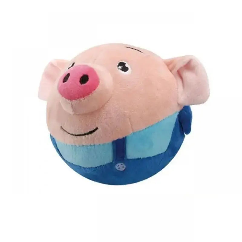 Interactive dog toy: Auto-bounce, squeak, shake. Activates by touch. Keeps pets entertained & exercised. Easy to clean, USB rechargeable.