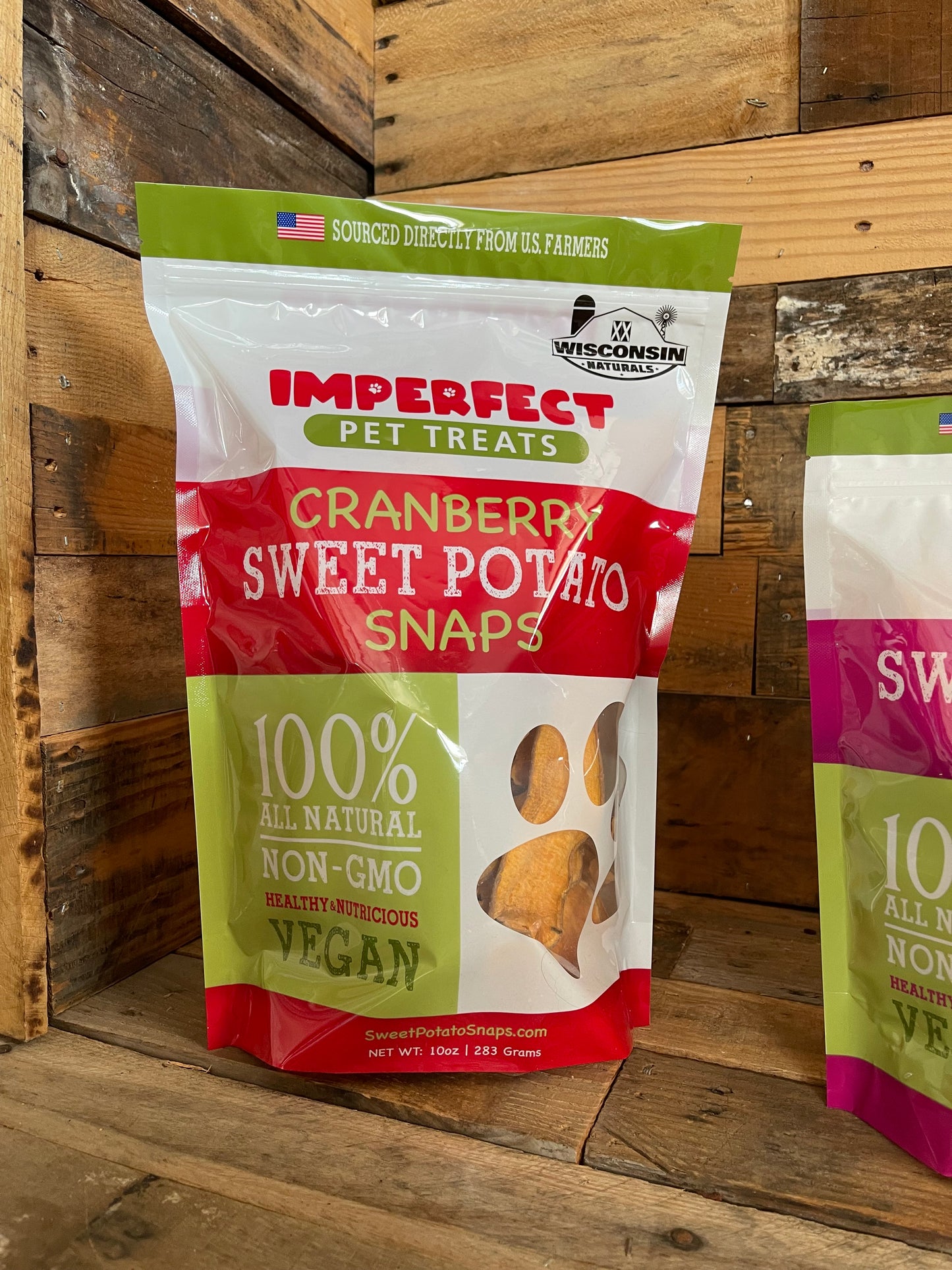 Sweet Cranberry Potato Snaps – All-Natural, Non-GMO, Vegan Pet Treats