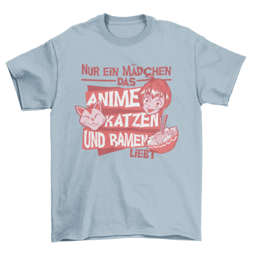 The Cat-Loving, Ramen-Slurping German Girl Tee