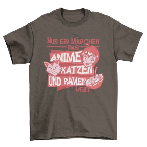 The Cat-Loving, Ramen-Slurping German Girl Tee