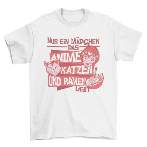 The Cat-Loving, Ramen-Slurping German Girl Tee
