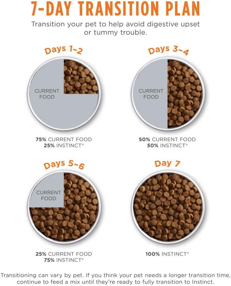 Instinct Ultimate Protein Grain-Free Cage-Free Chicken Dry Cat Food offers 95% protein from real chicken, unmatched digestibility, raw-coated kibble, and no grains or artificial additives. It includes probiotics, omegas, and antioxidants for digestive, skin, coat, and immune health.