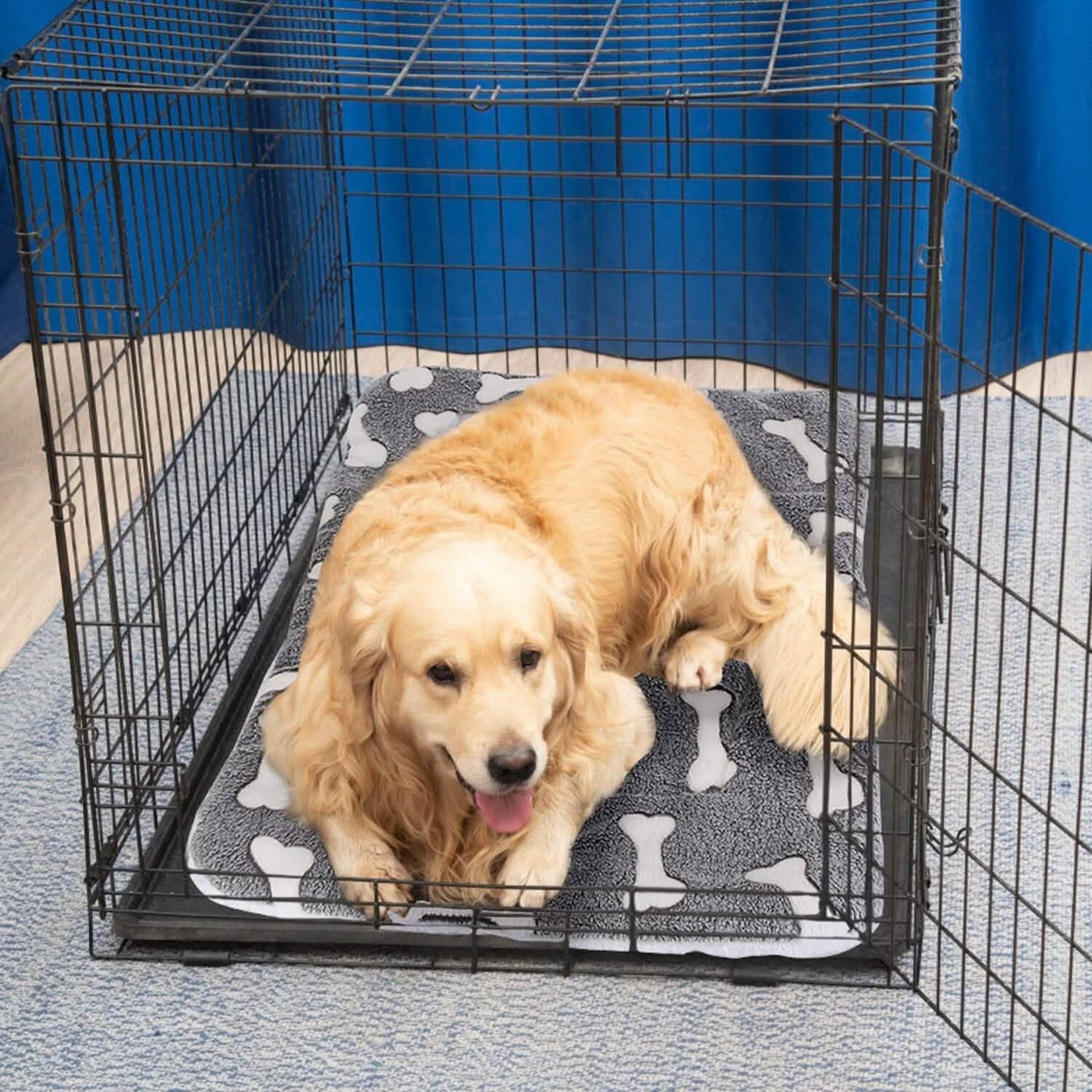 Comfortable flannel dog bed mat from DailySale with soft fabric and cozy design for pet comfort.