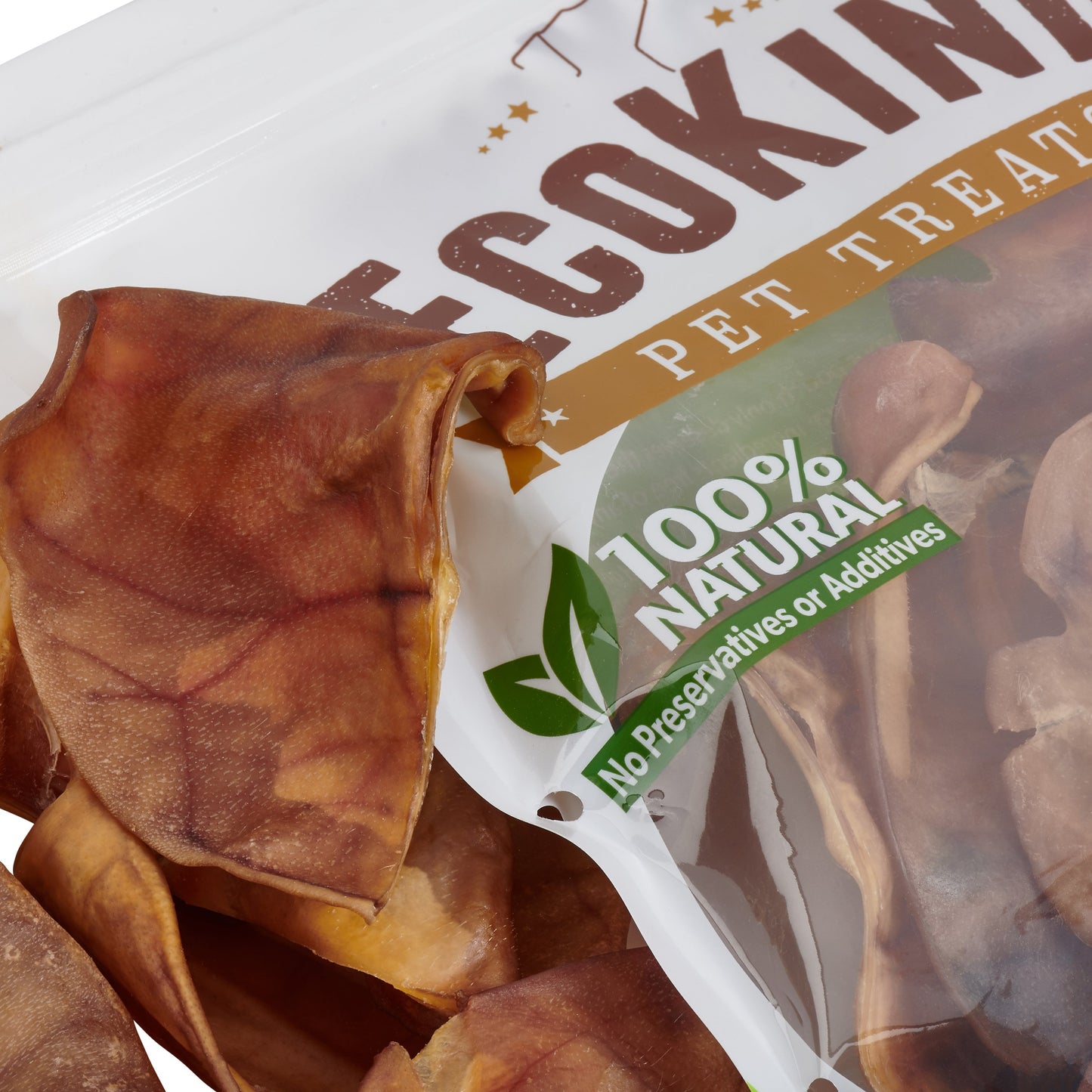 EcoKind All-Natural Pig Ear Dog Treats – Protein-Packed, Slow-Cooked Chews