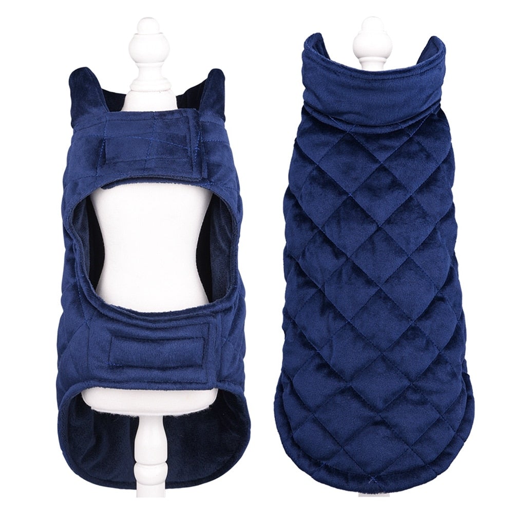 Fur-Lined Dog Winter Vest | Warm Pet Jacket