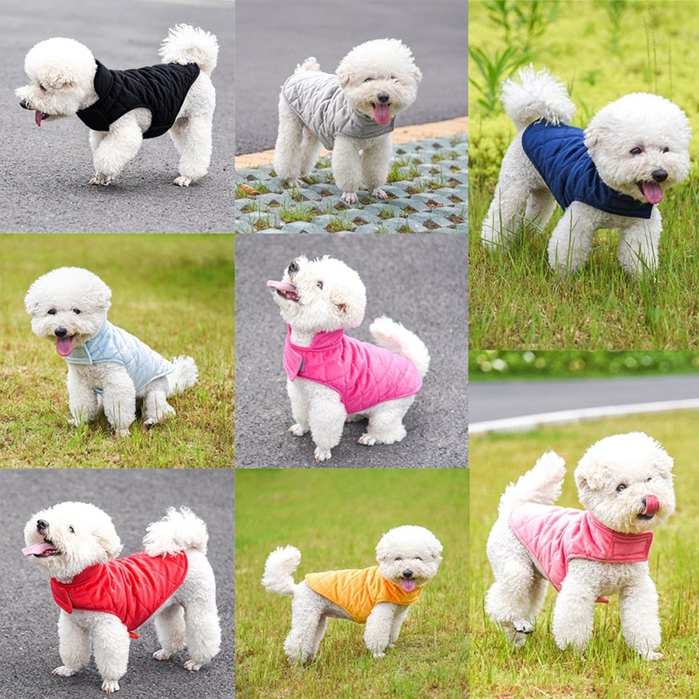 Fur-Lined Dog Winter Vest | Warm Pet Jacket