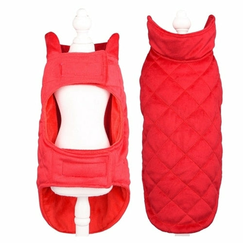 Fur-Lined Dog Winter Vest | Warm Pet Jacket