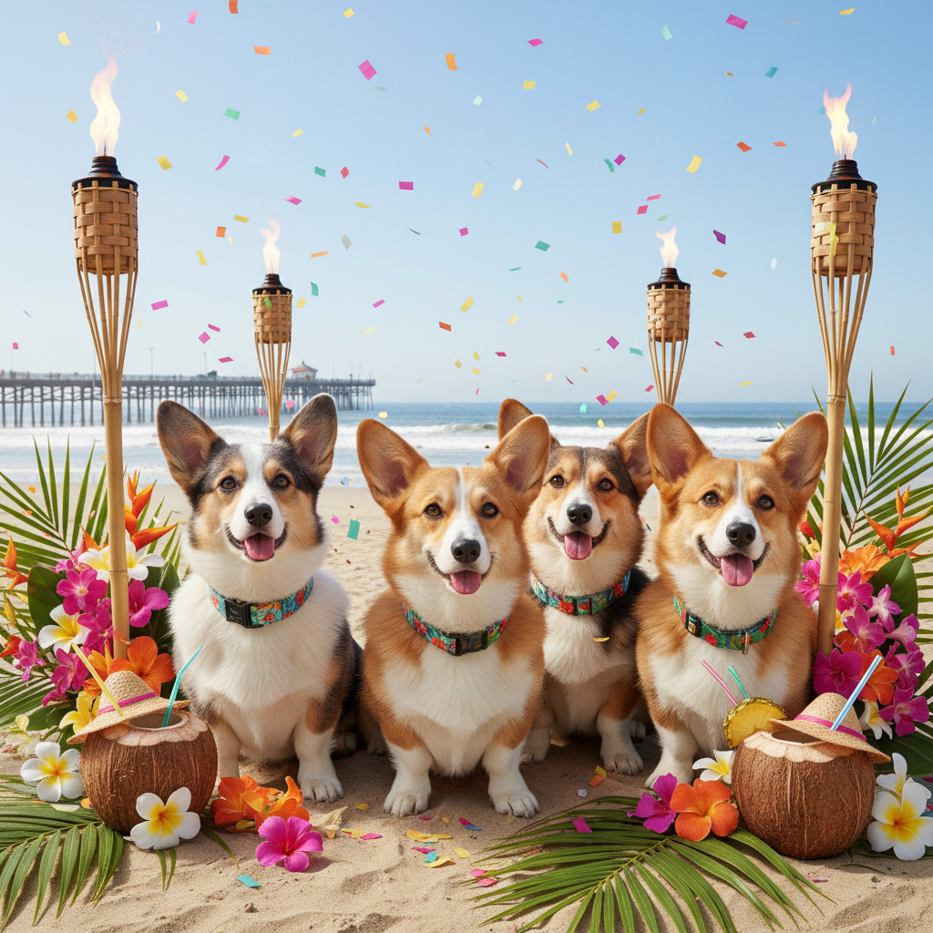 Spring Corgi Beach Day is Coming to Huntington Beach Pier
