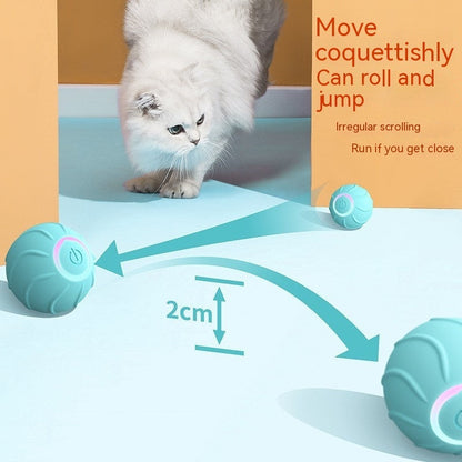 Crimson Medea smart cat toy rolling ball for pets, designed for interactive play and entertainment for cats.