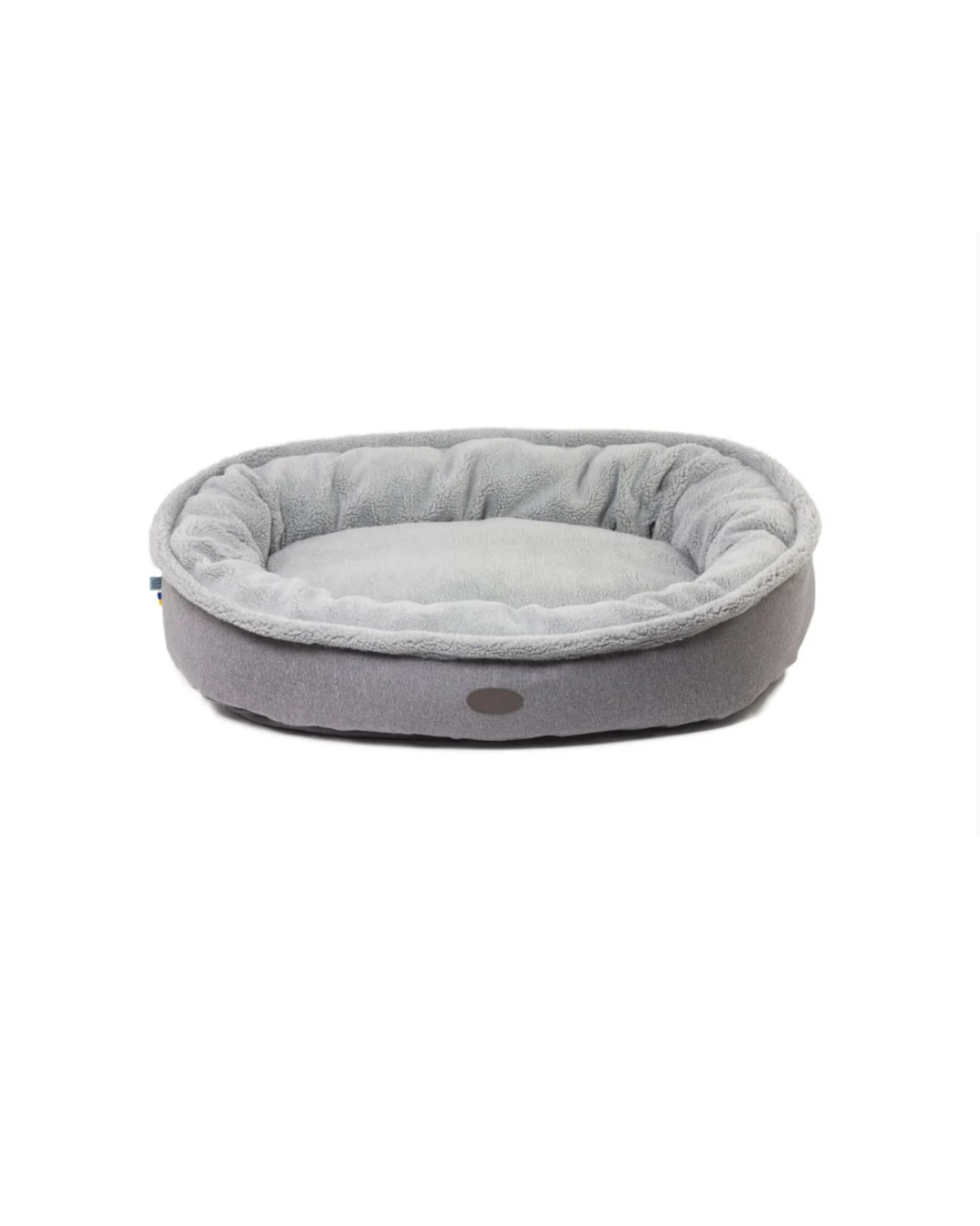 Chester & Lee furry Bagel dog bed with plush, circular design and soft padding for cozy comfort.