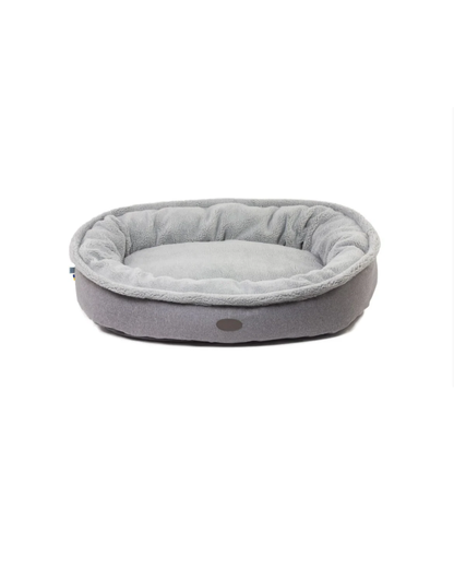 Chester & Lee furry Bagel dog bed with plush, circular design and soft padding for cozy comfort.