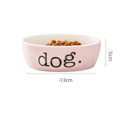 Stylish Ceramic Pet Bowl | 200g Food & 350ml Water Capacity