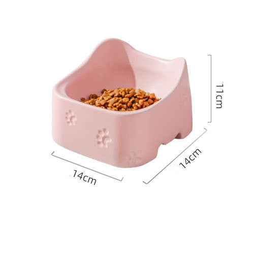 Stylish Ceramic Pet Bowl | 200g Food & 350ml Water Capacity