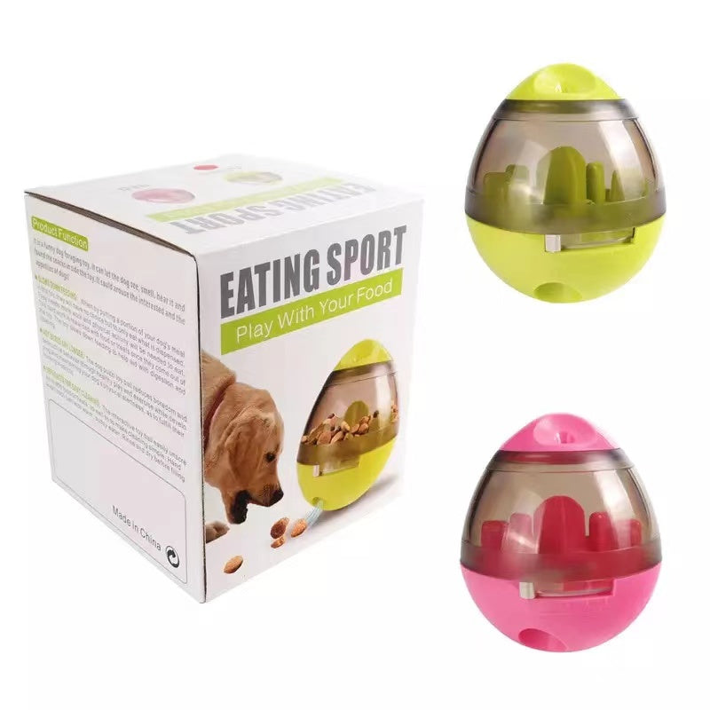 Scarlet Coco pet toy fun tumbler leaking ball, dual-use toy for pets designed for interactive play and entertainment.