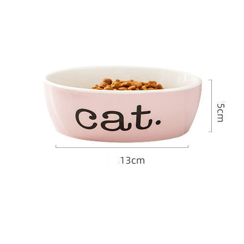 Stylish Ceramic Pet Bowl | 200g Food & 350ml Water Capacity