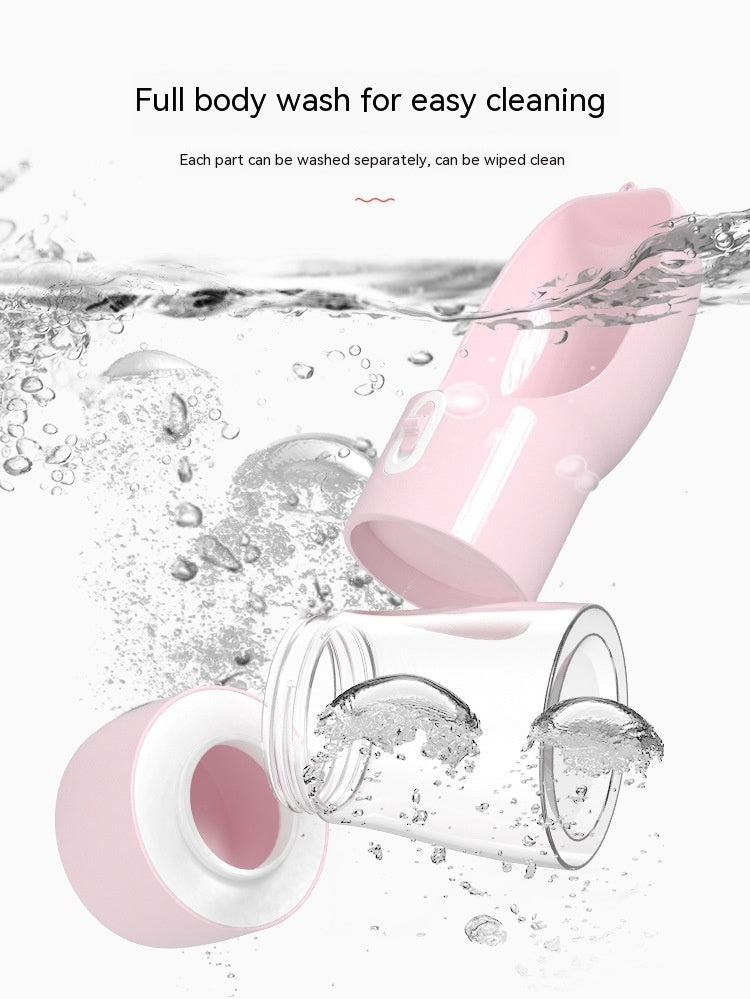 Portable 2-in-1 Dog Water Bottle & Food Container