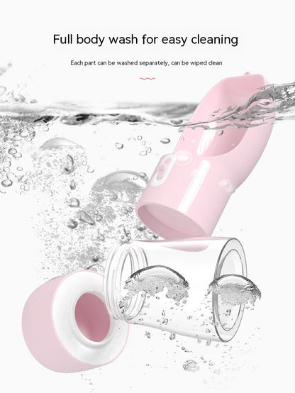 Portable 2-in-1 Dog Water Bottle & Food Container